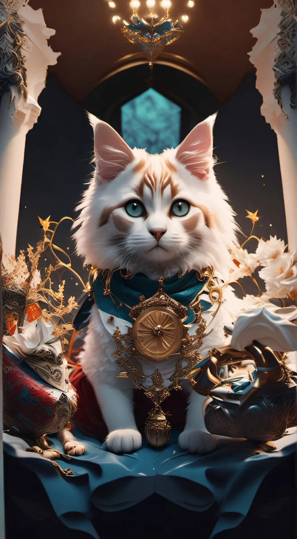 ai character: котикк background