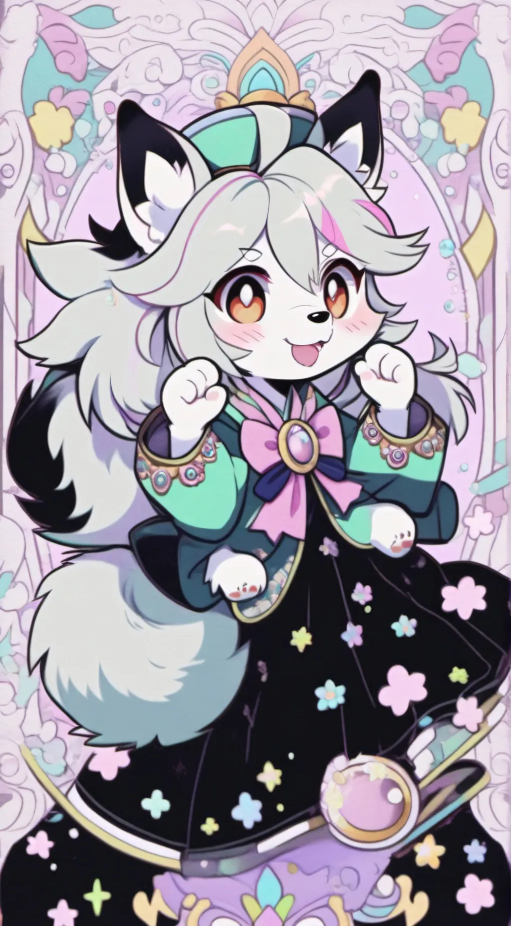 ai character: Furry infection background