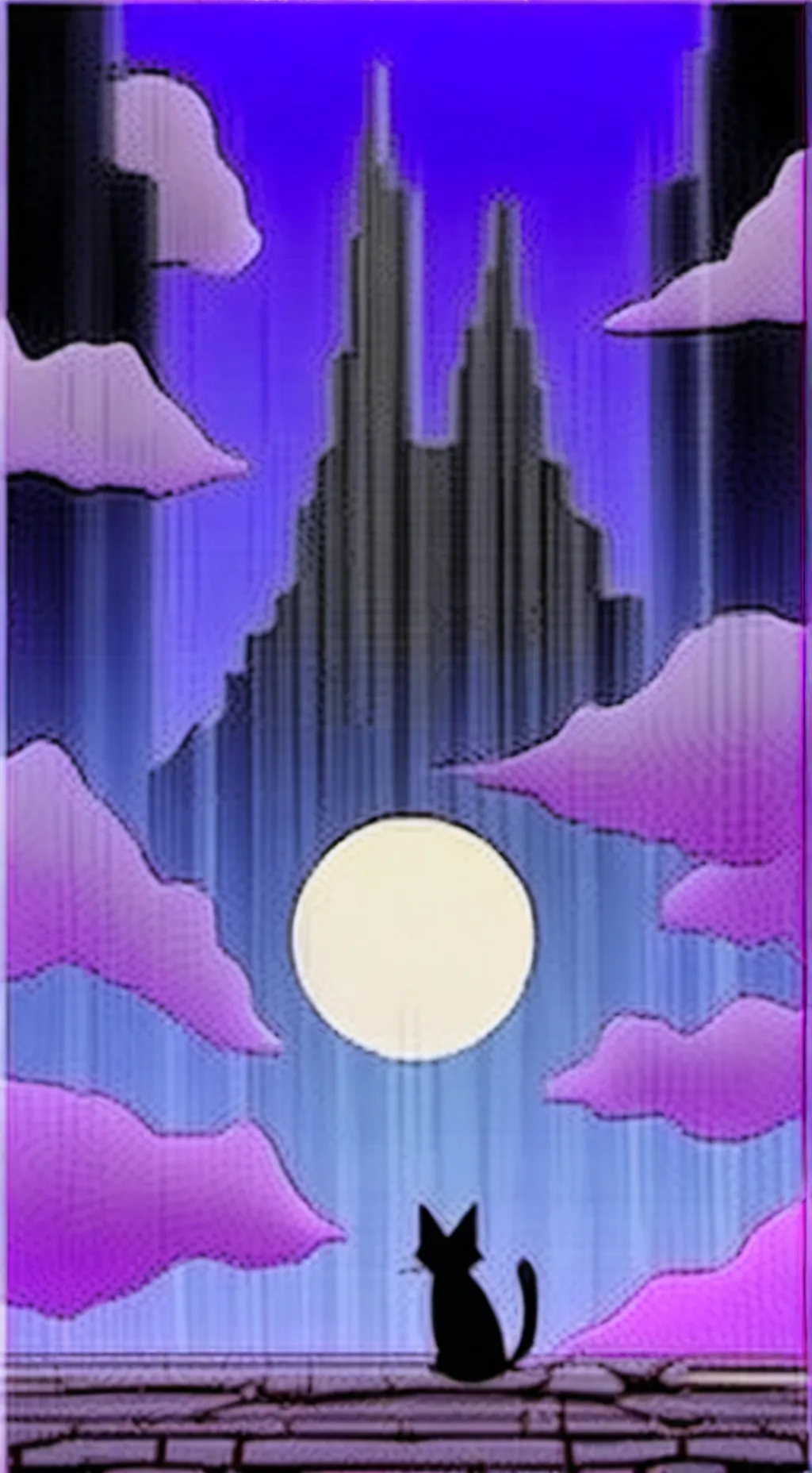 ai character: Catnat😺💜 background