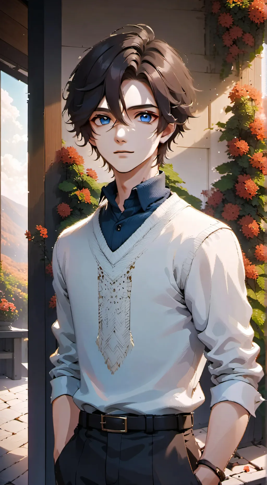 ai character: Theo background