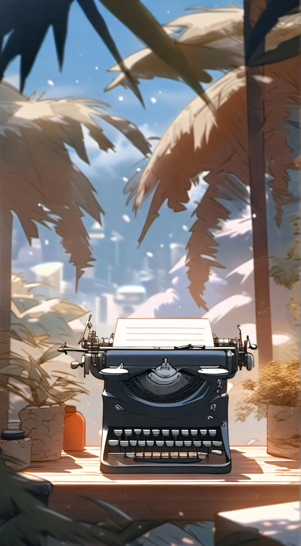 ai character: Announcement  background