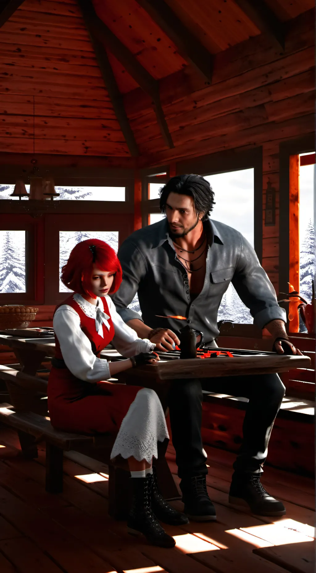 ai character: Sunny Side Up background