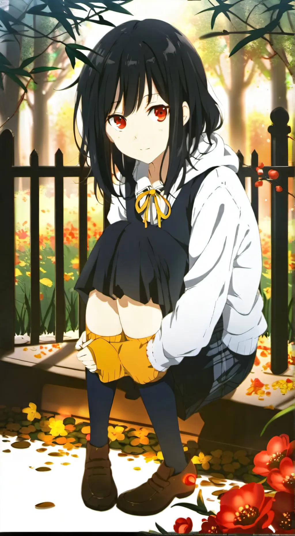 ai character: School girl background