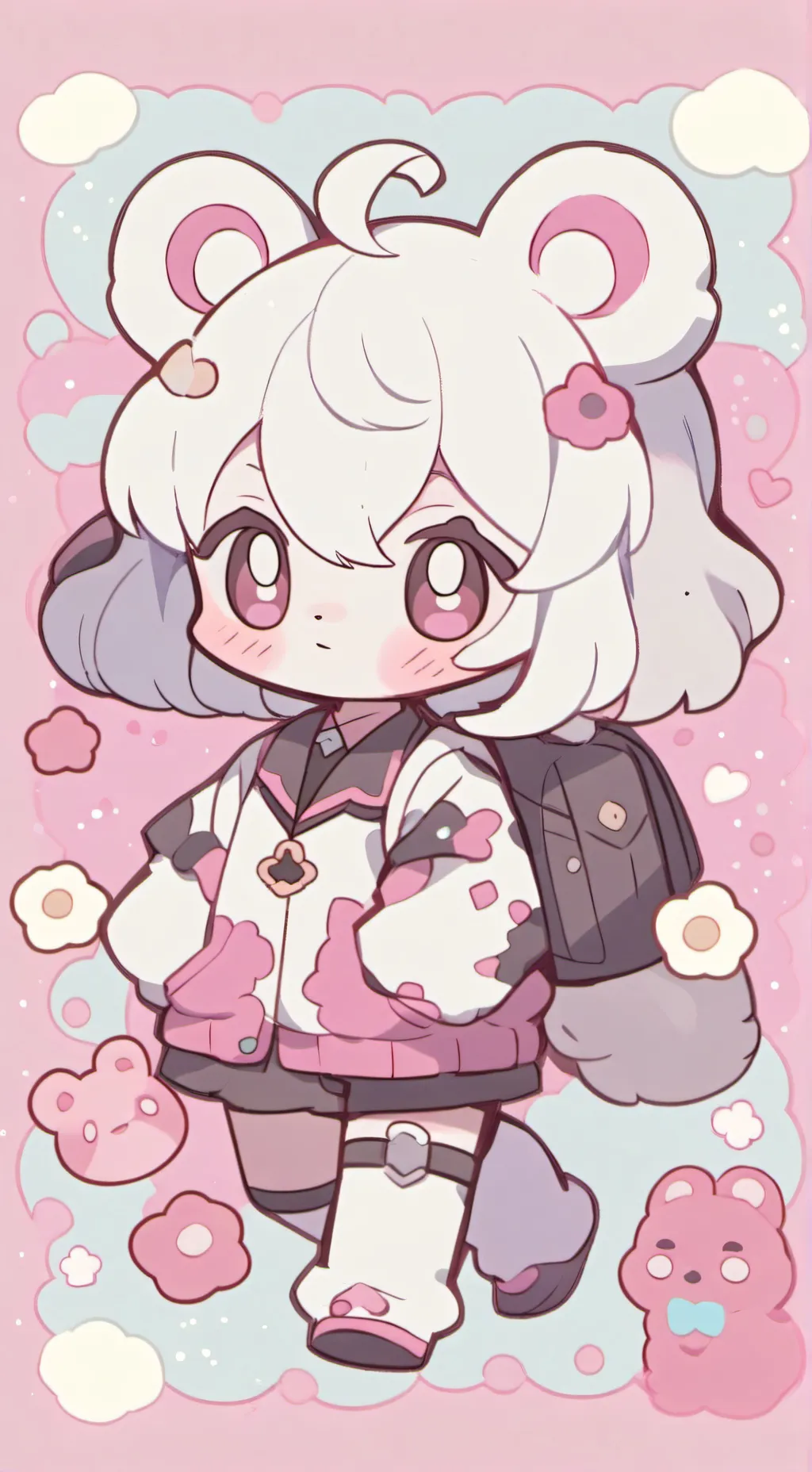 ai character: Battle untuk makan background