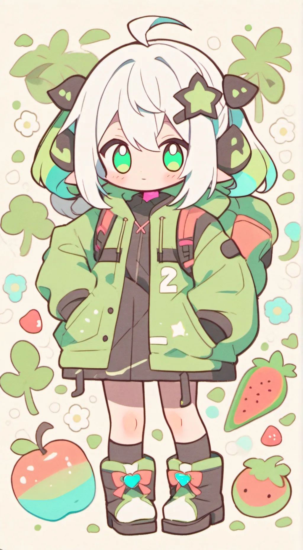 ai character: Dragon eye cookie background