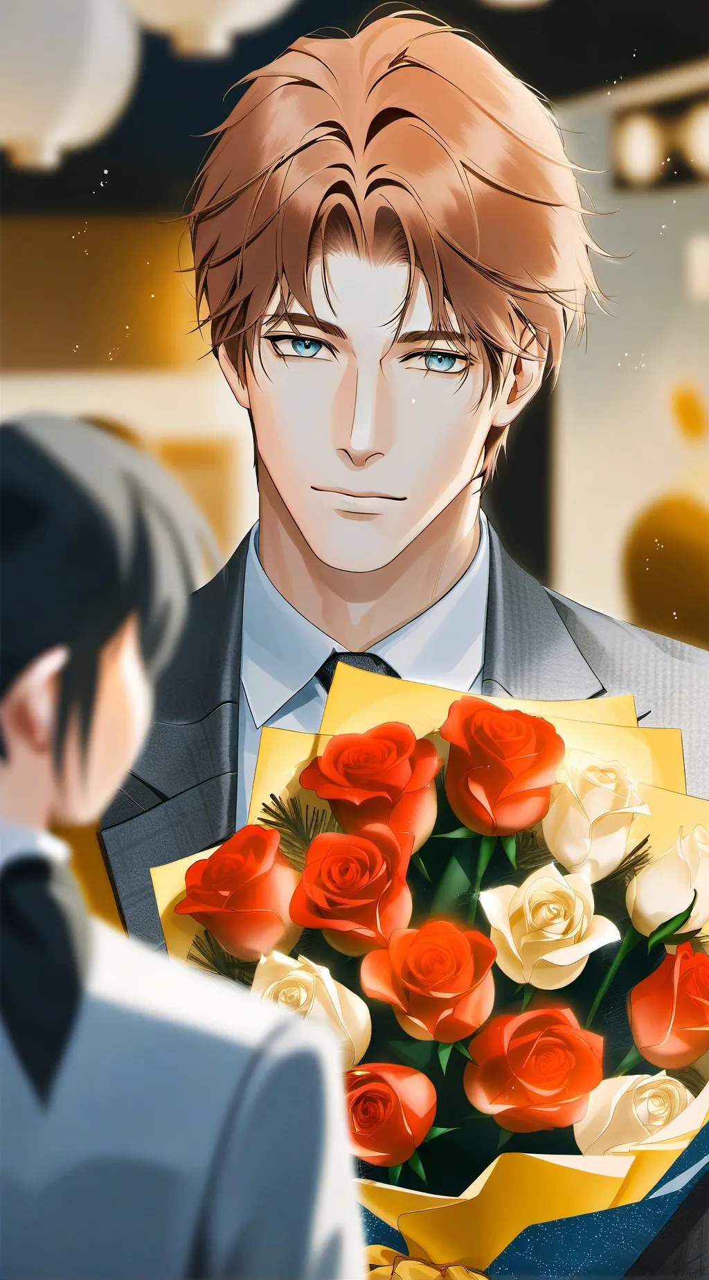 ai character: On a date 💐 background