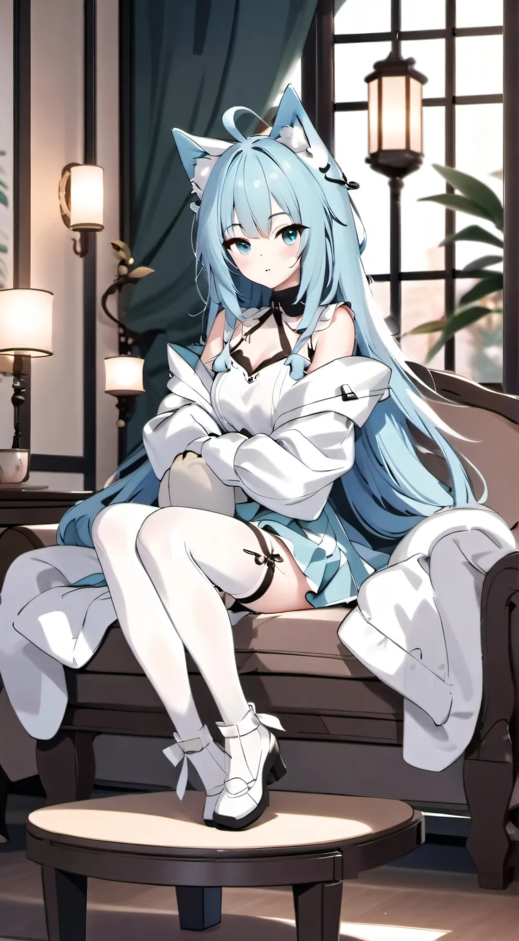 ai character: kny cat background