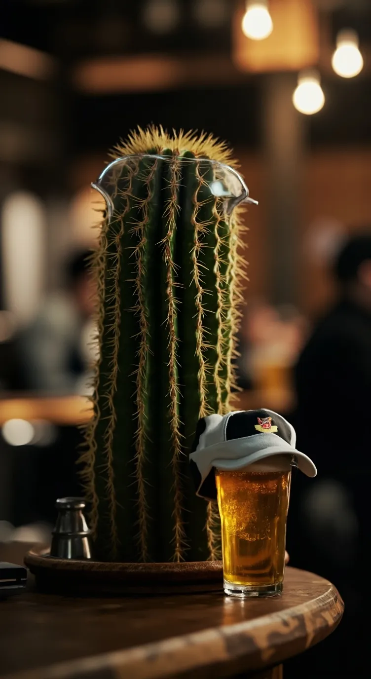 ai character: my dreams cactus background