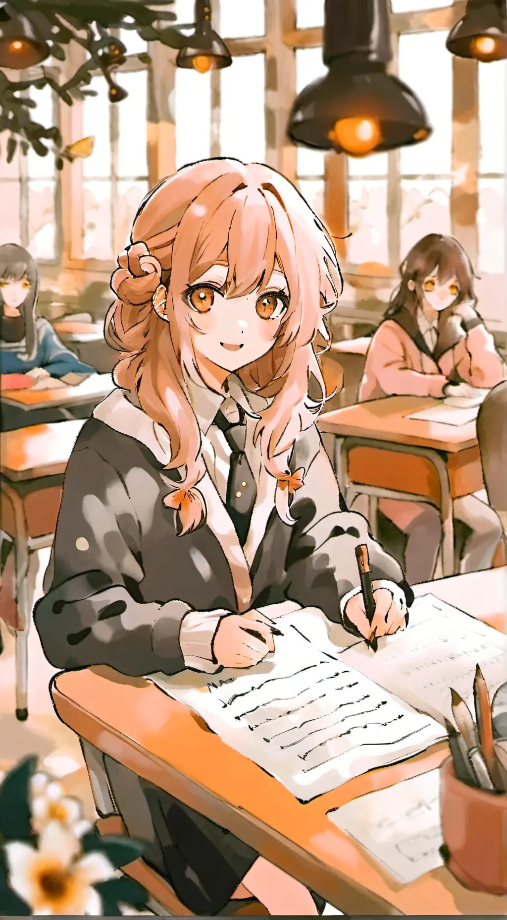 ai character: New school background