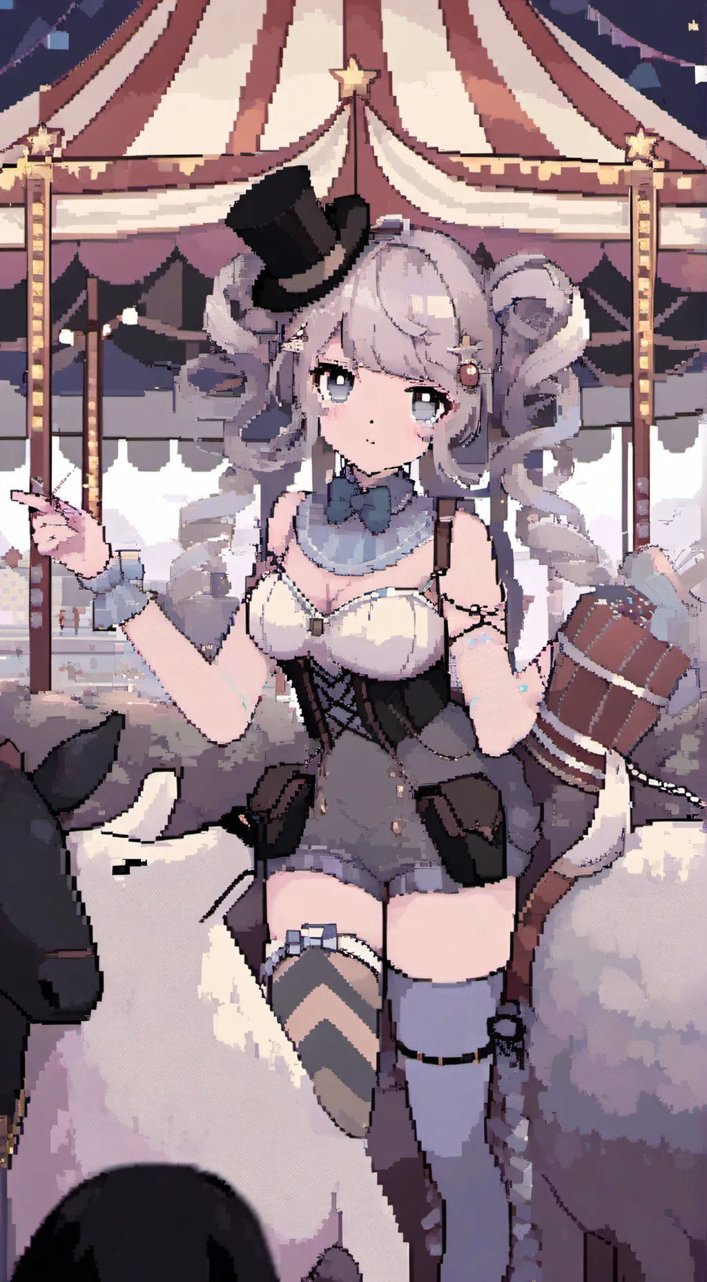 ai character: pomni  background