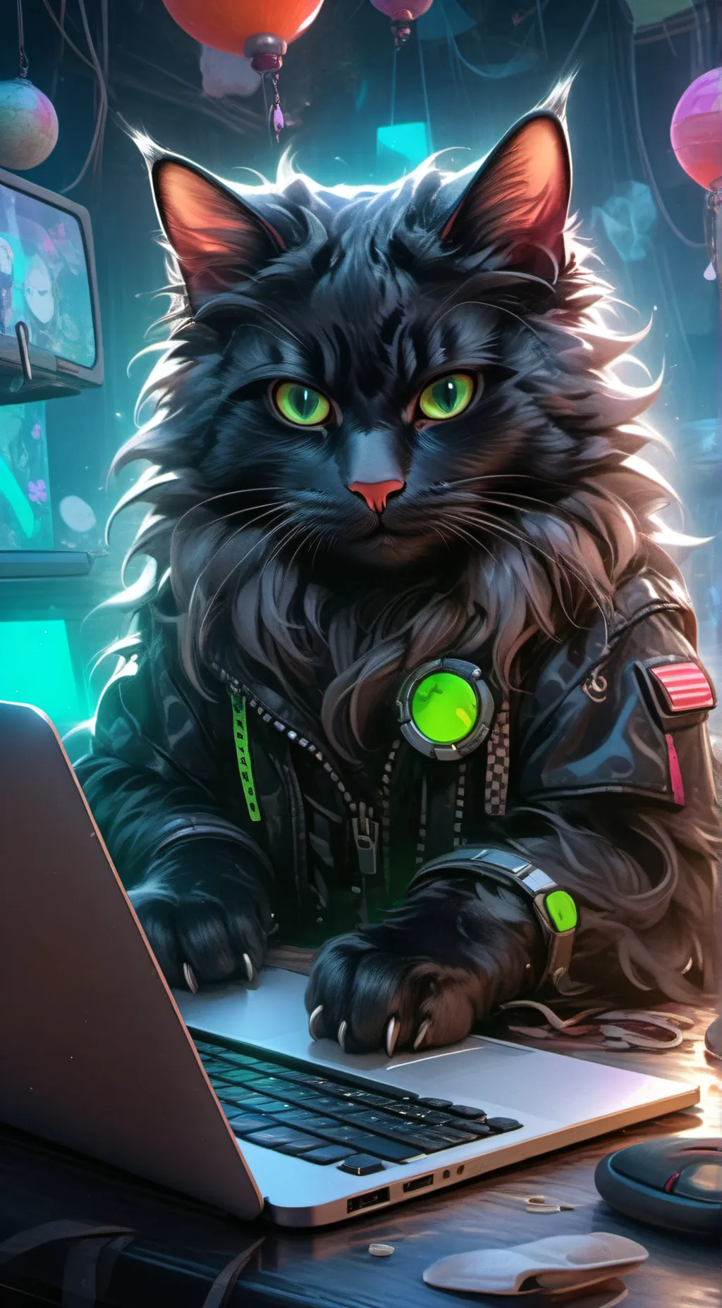 ai character: Chillwave background