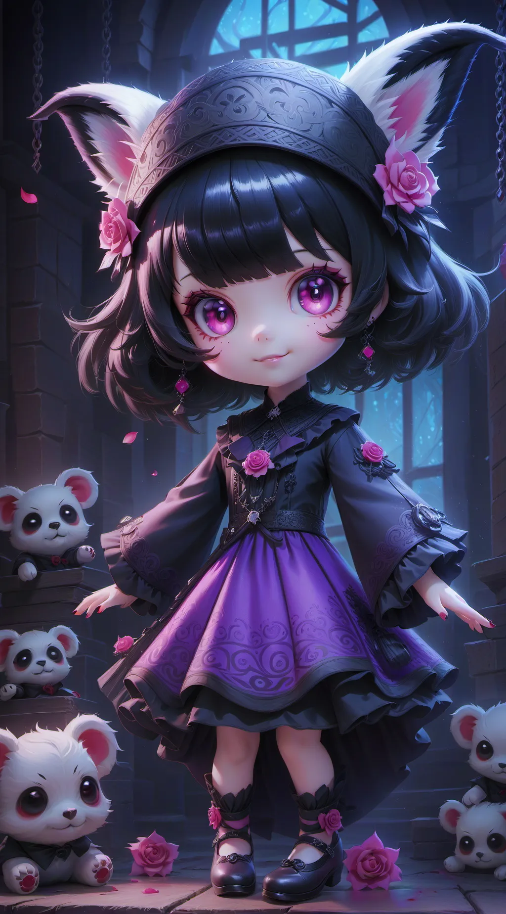 ai character: pick me😐 background