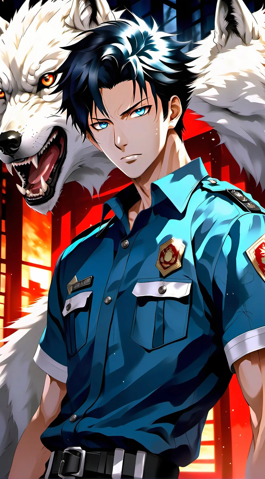 ai character: Sasuke Uchiha background