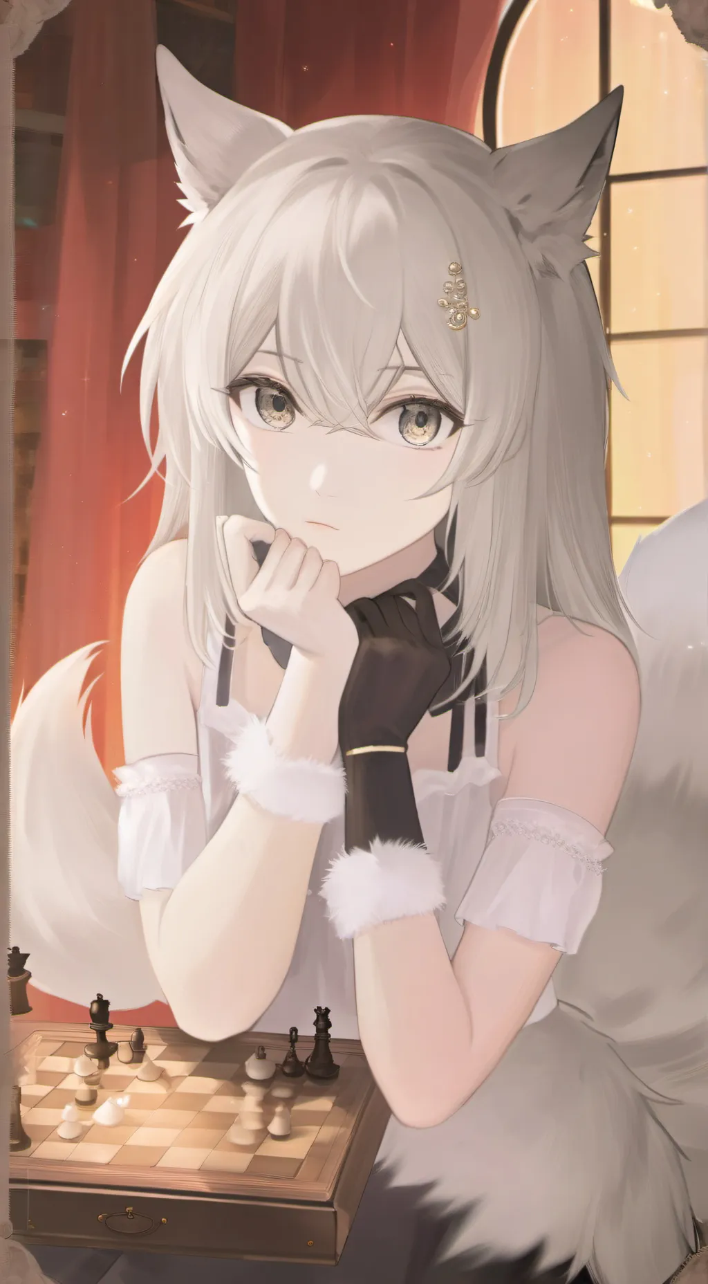 ai character: Luna background