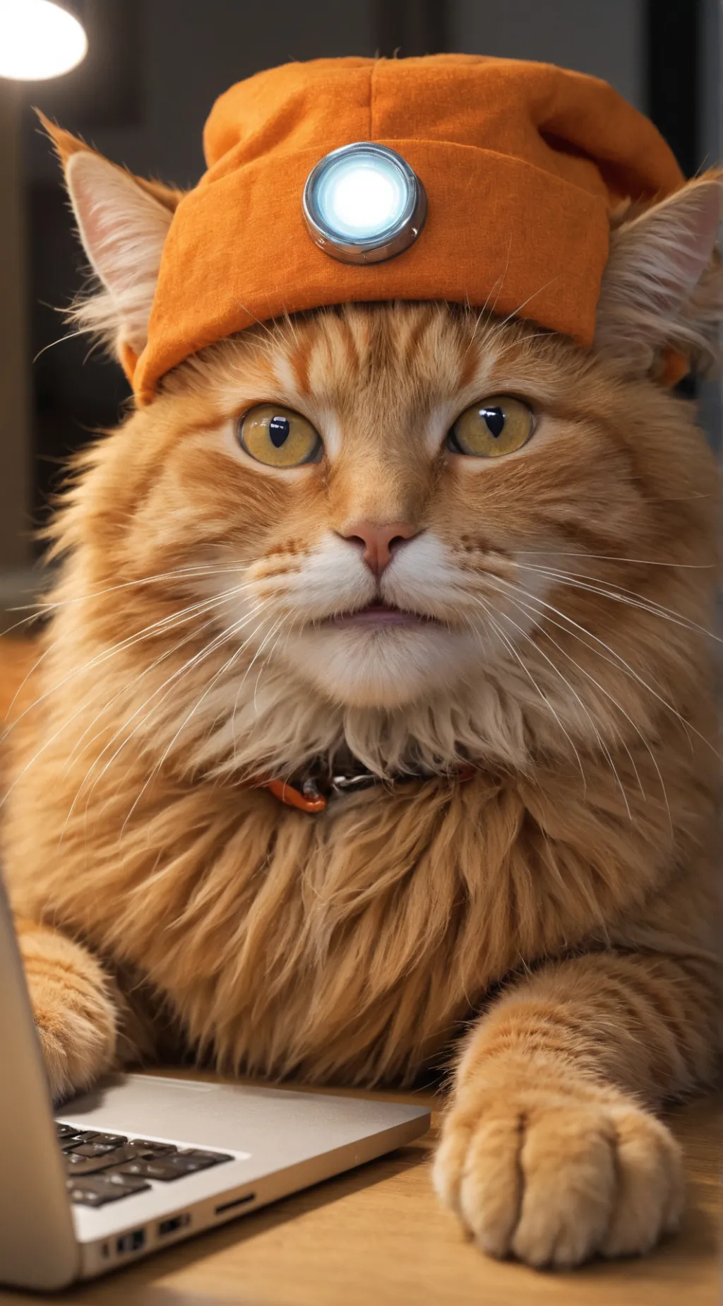 ai character: OrangeByte background