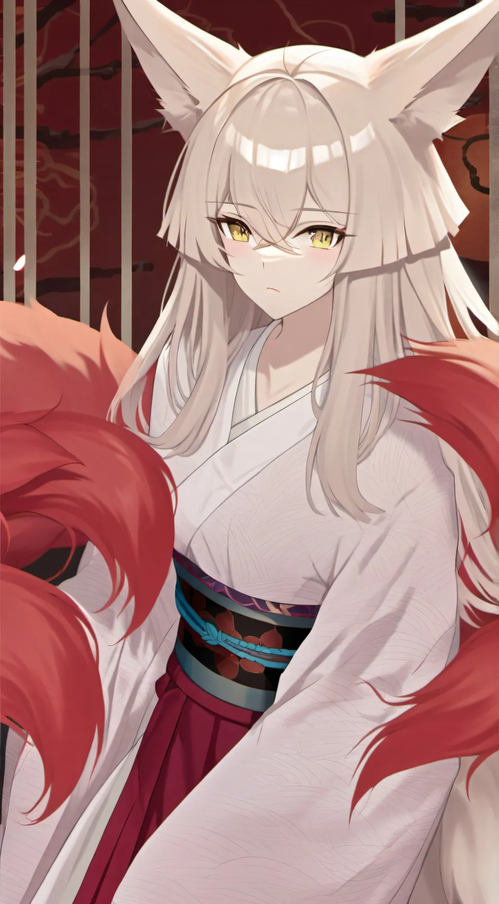 ai character: Nickie the Kitsune Fury background