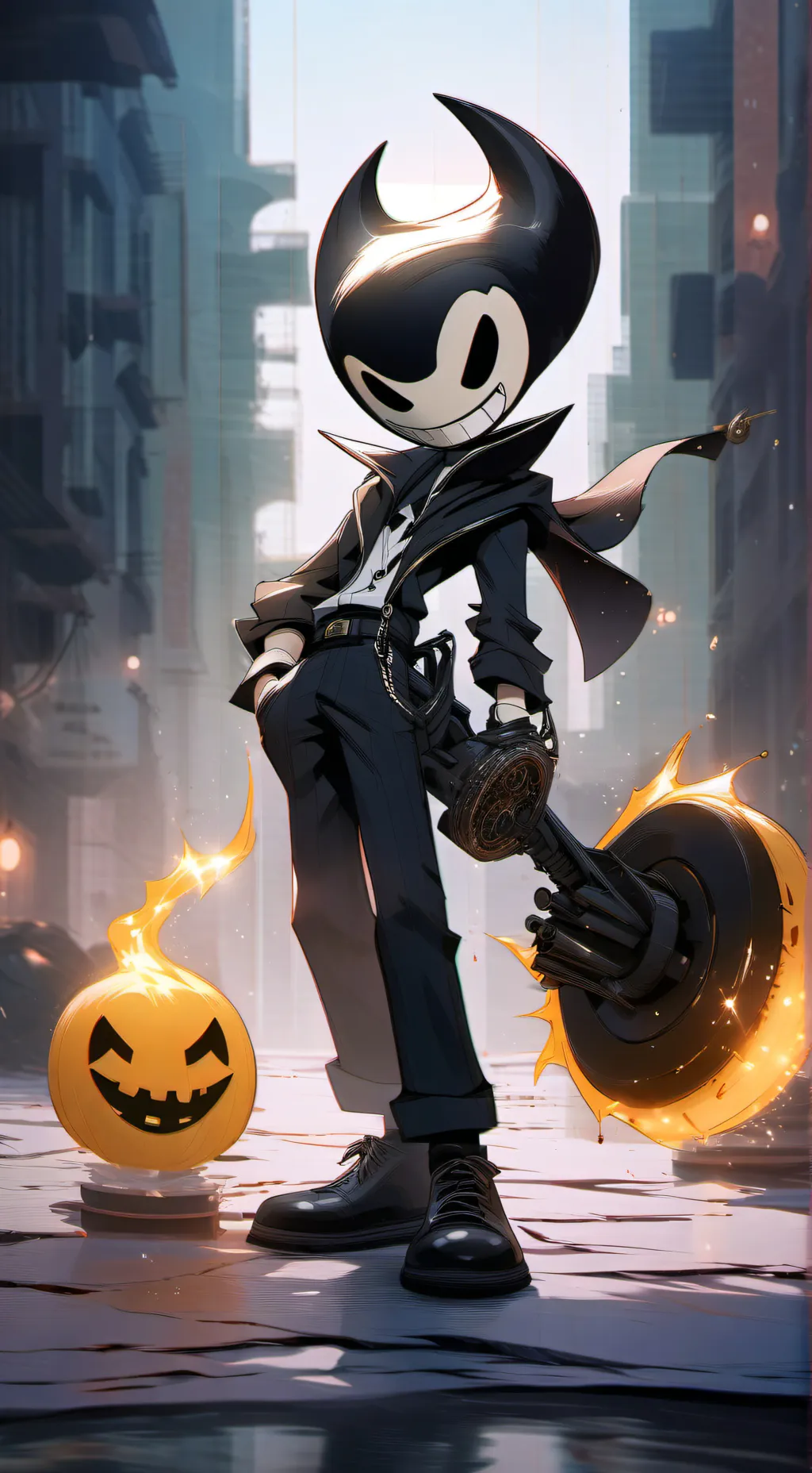 ai character: Bendy's sibling background