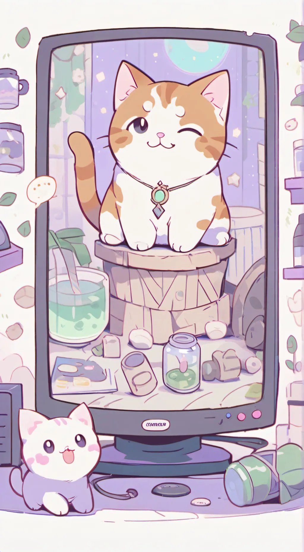 ai character: dogday married!? background