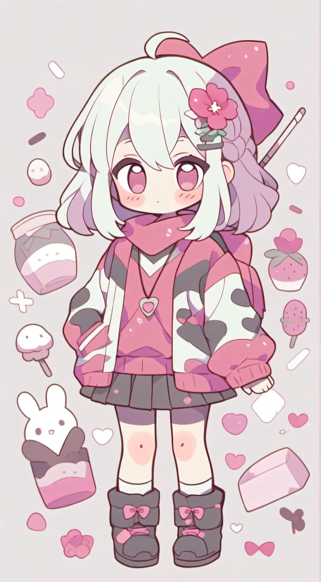 ai character: Grupo de chicas background