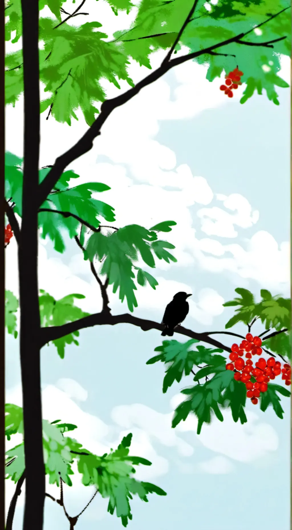 ai character: birdy background