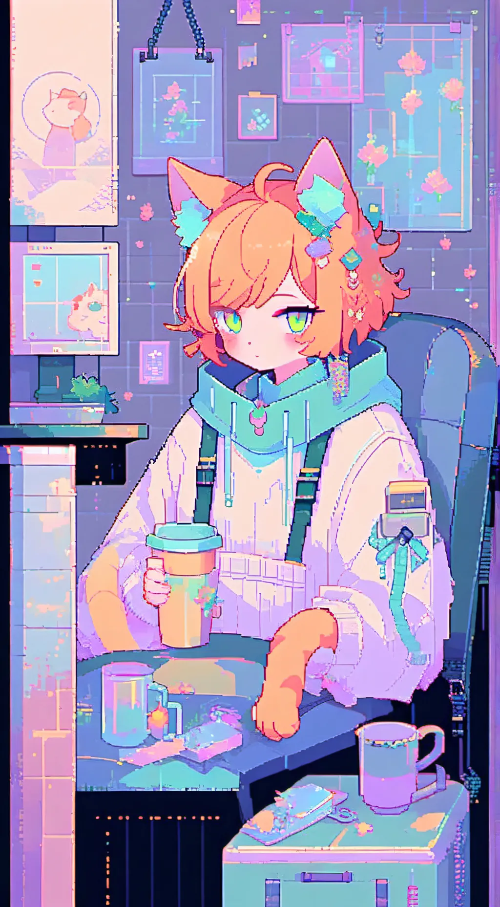 ai character: KetKet tue Catie! background