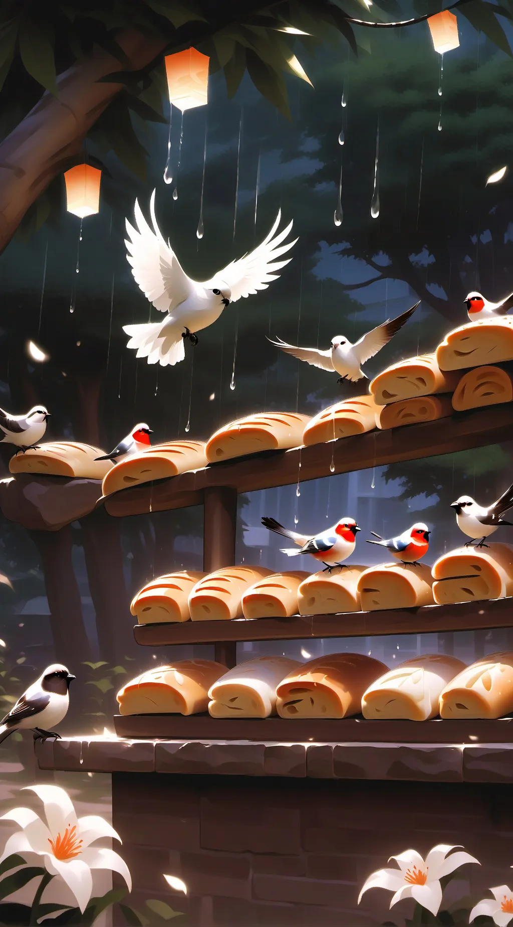 ai character: Bread🍞 background