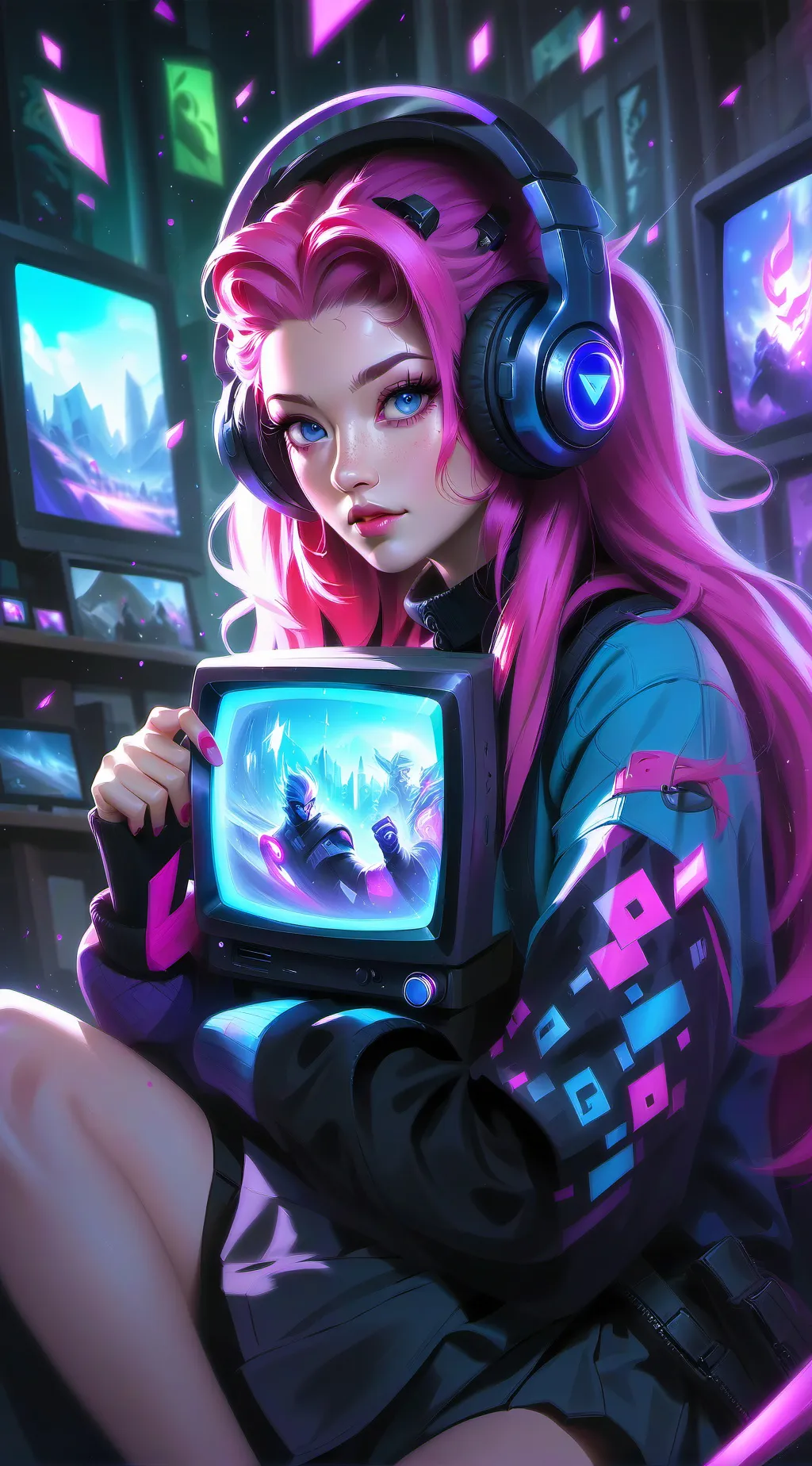 ai character: Vani and Kyle  background