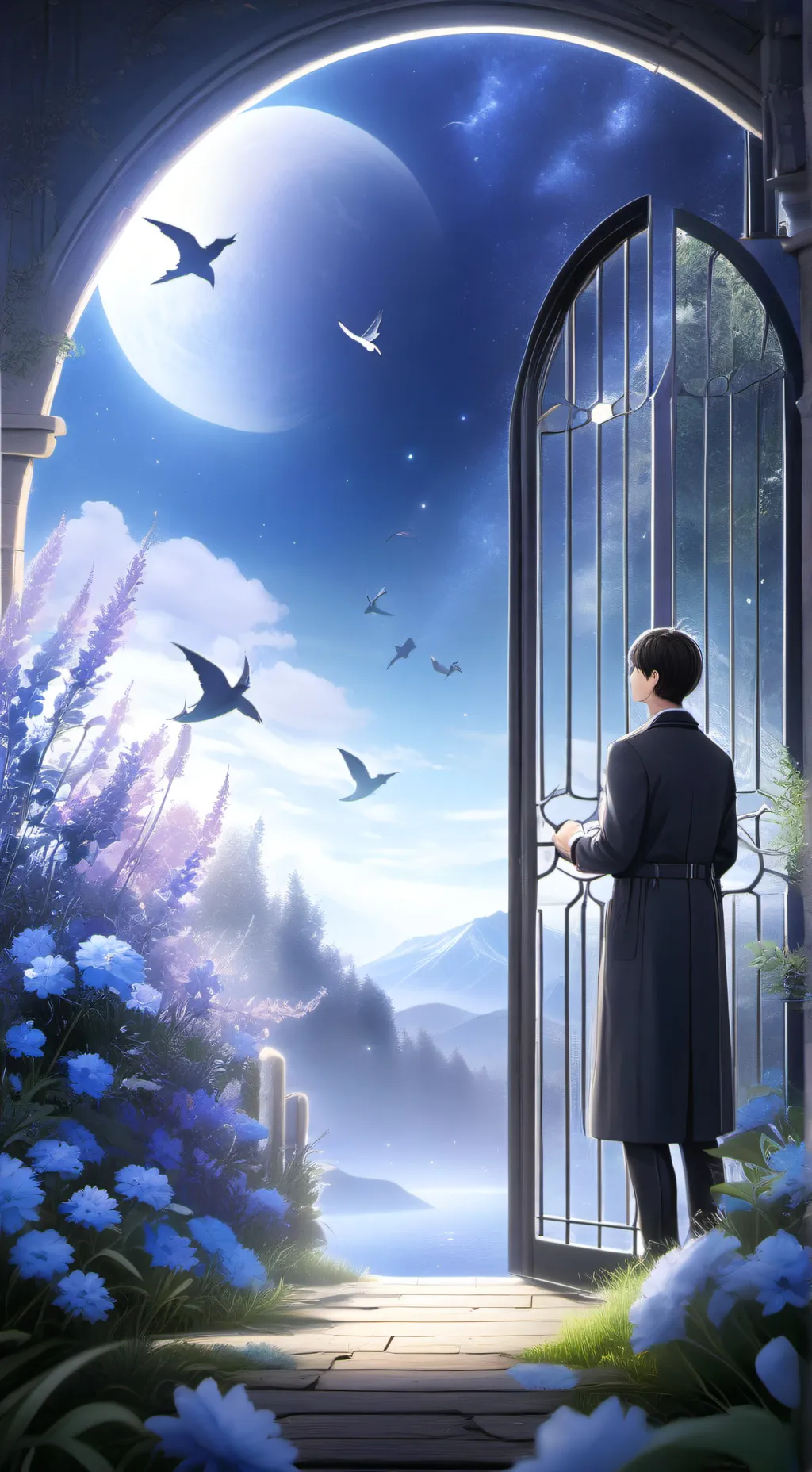 ai character: мальчик background