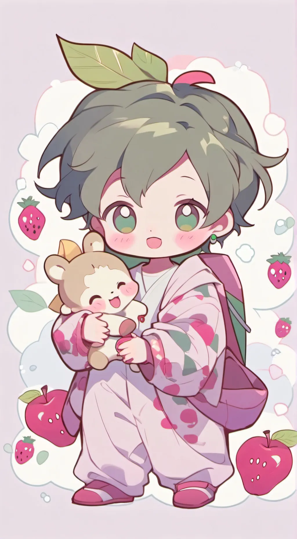 ai character: Fruit baby family background