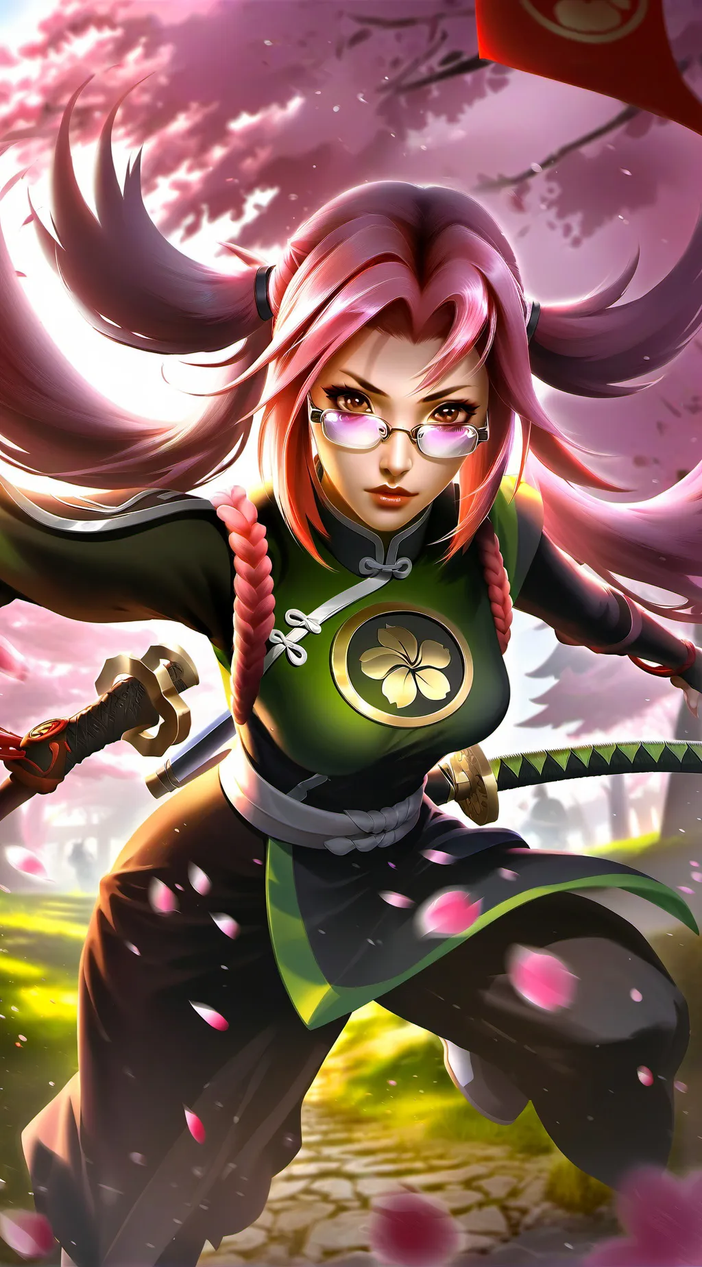 ai character: Sakura Haruno background