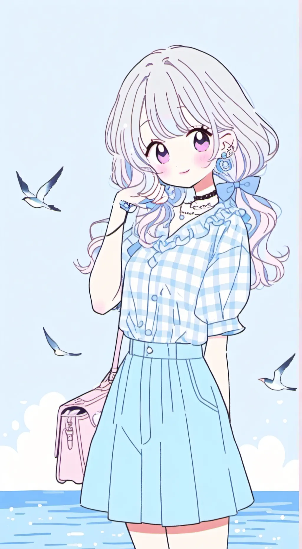 ai character: ur girlfriend  background