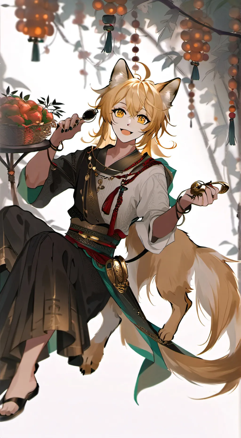 ai character: Furry Fetch Enthusiast background