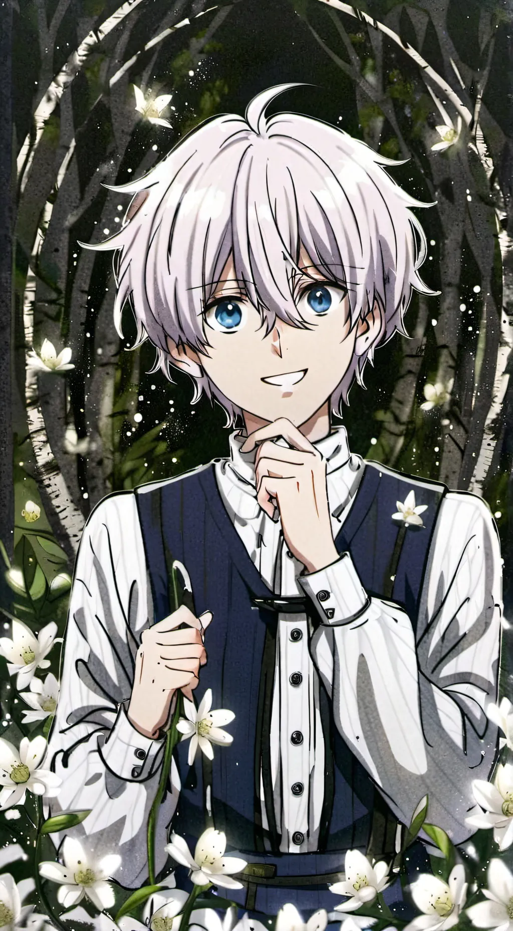 ai character: Killua :3 background