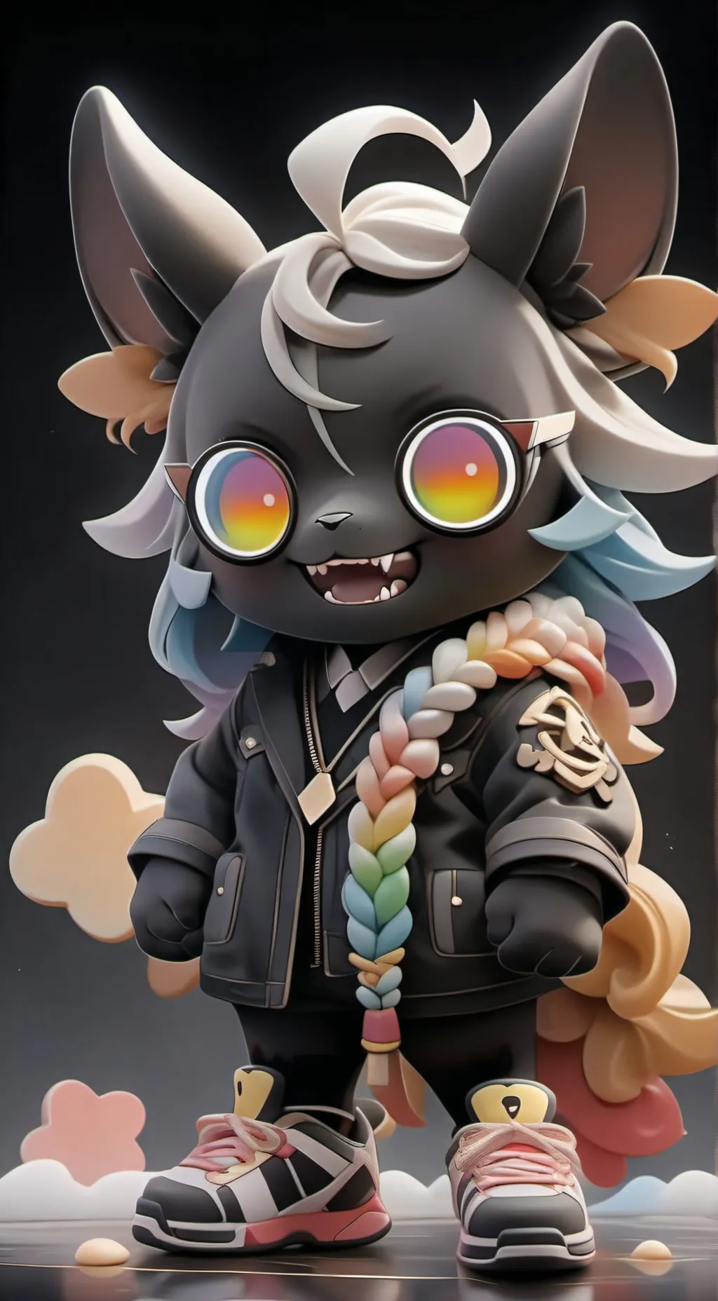 ai character: labubu background