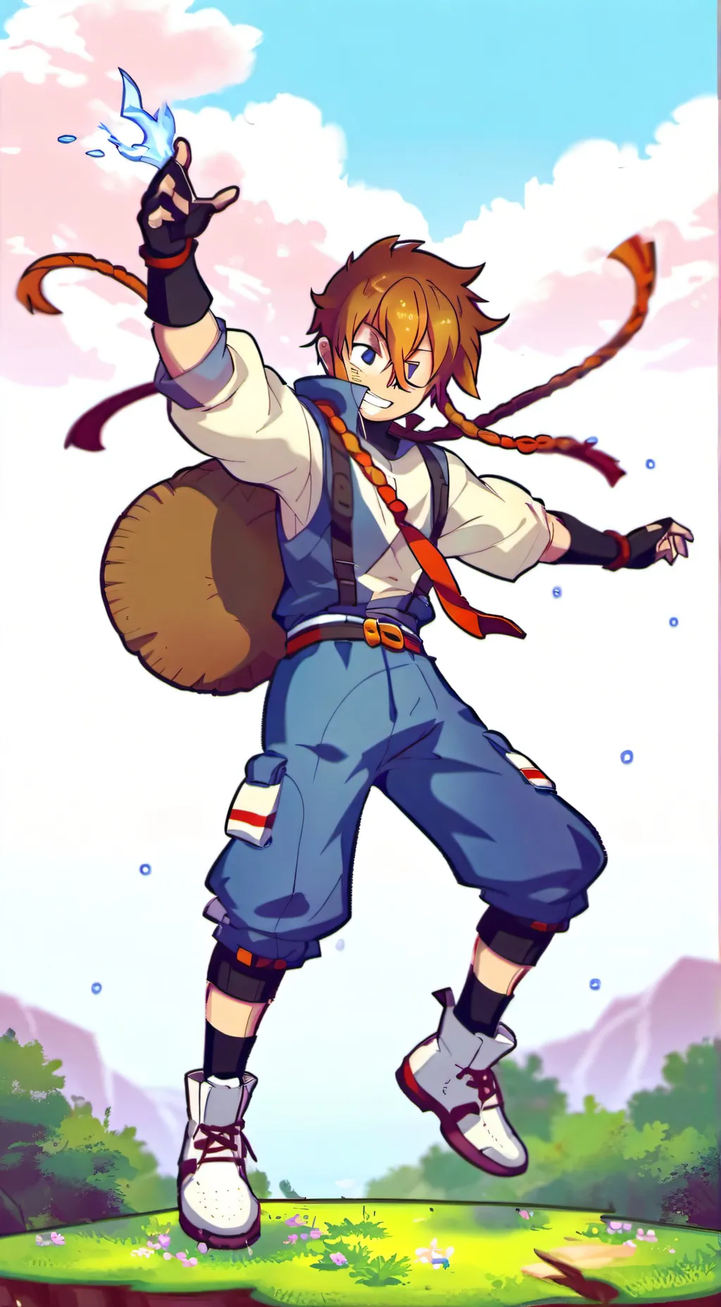 ai character: Knigth x madeline  background