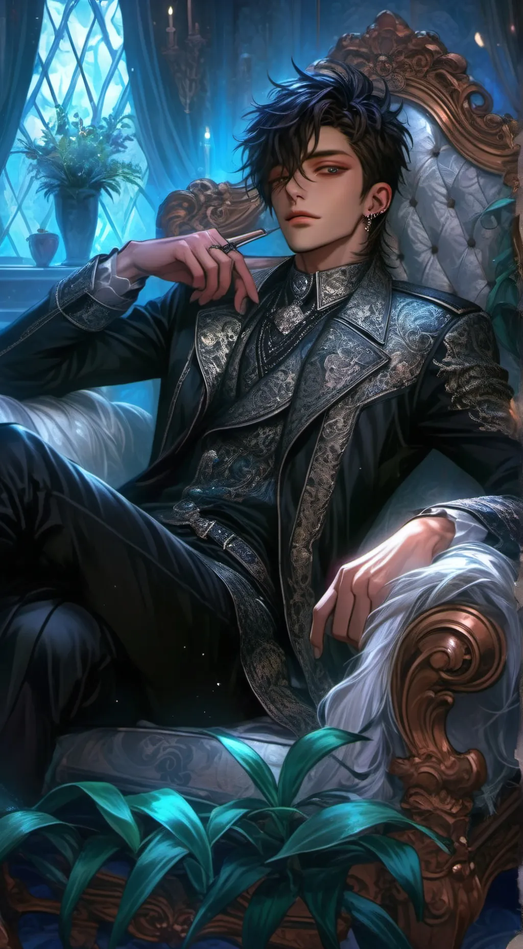 ai character: °•𝔸𝕝𝕖𝕩•° background