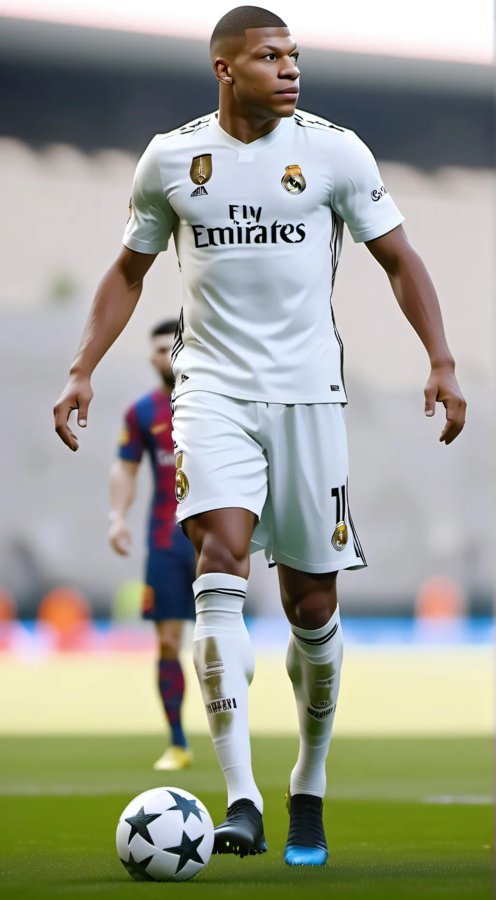 ai character: mbappe  background