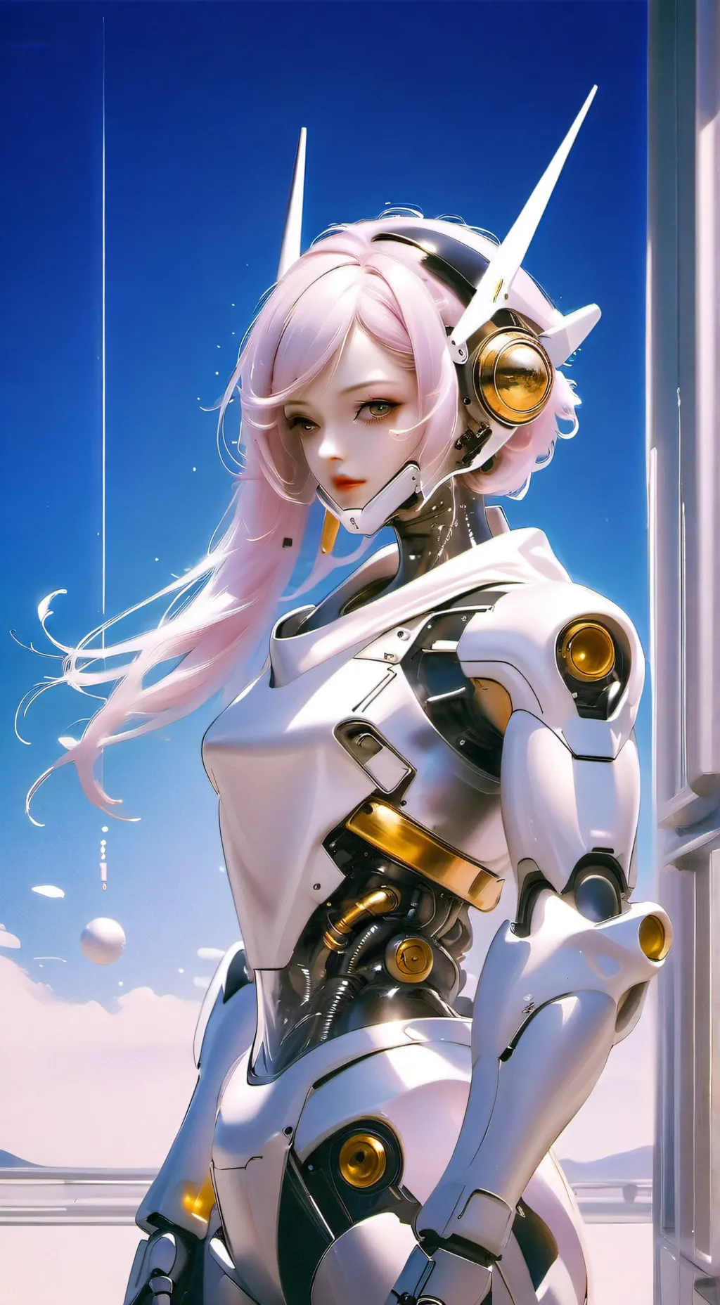 ai character: киборг background