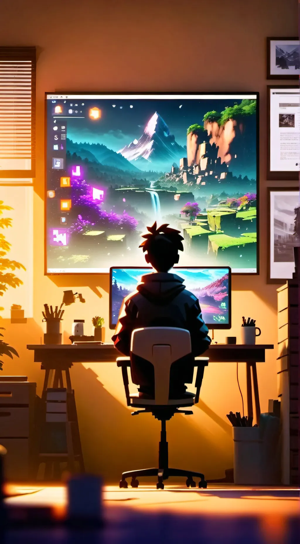 ai character: Roblox Time Story background