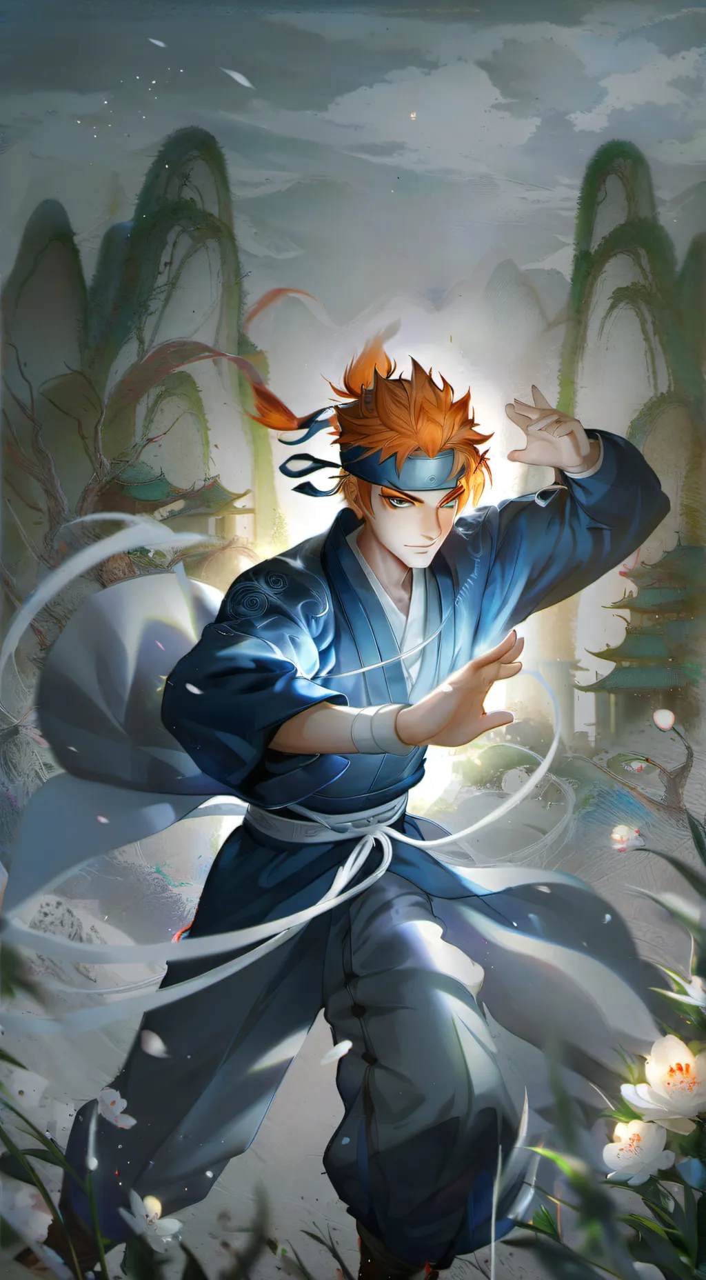 ai character: time 7 evolução background