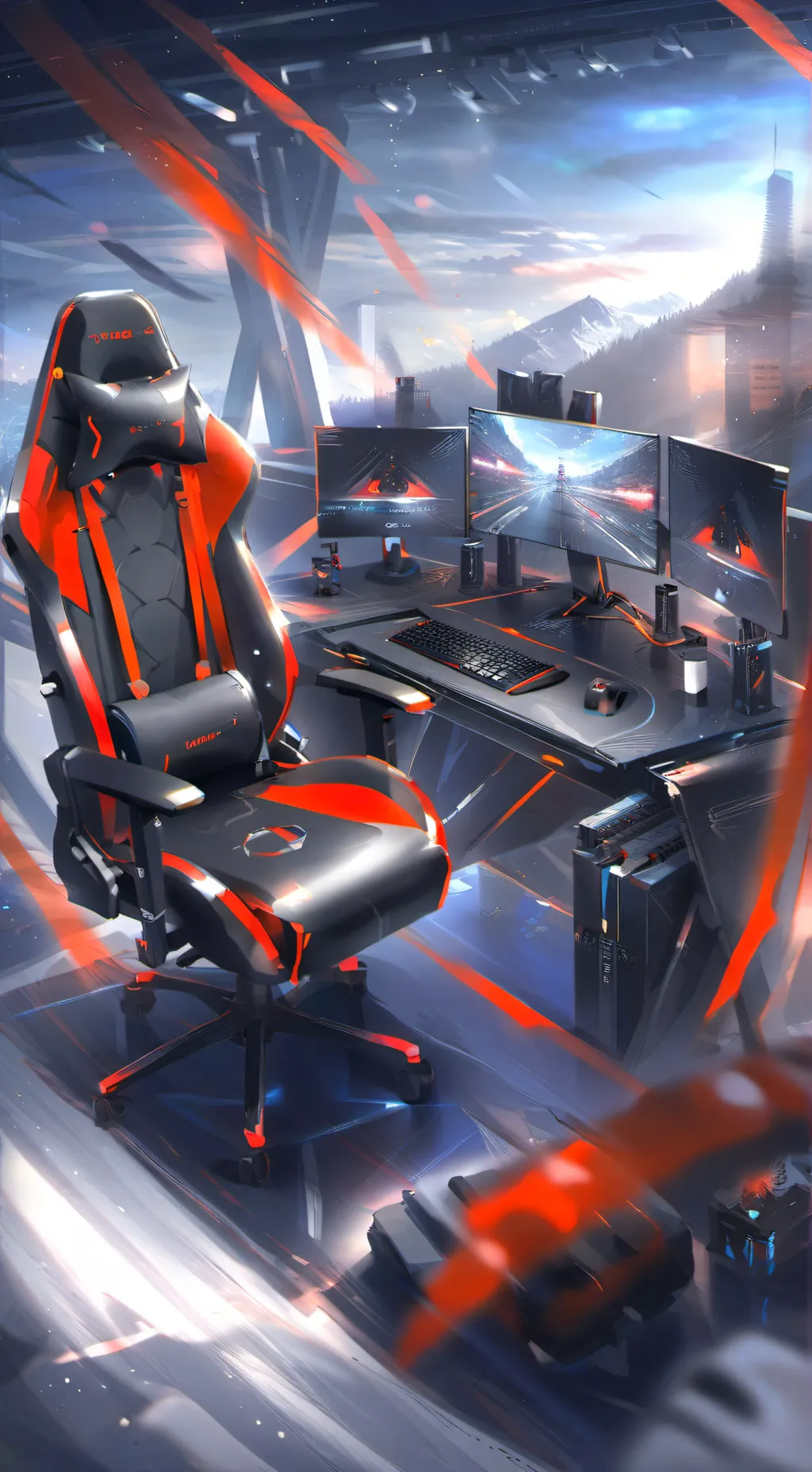 ai character: steak background