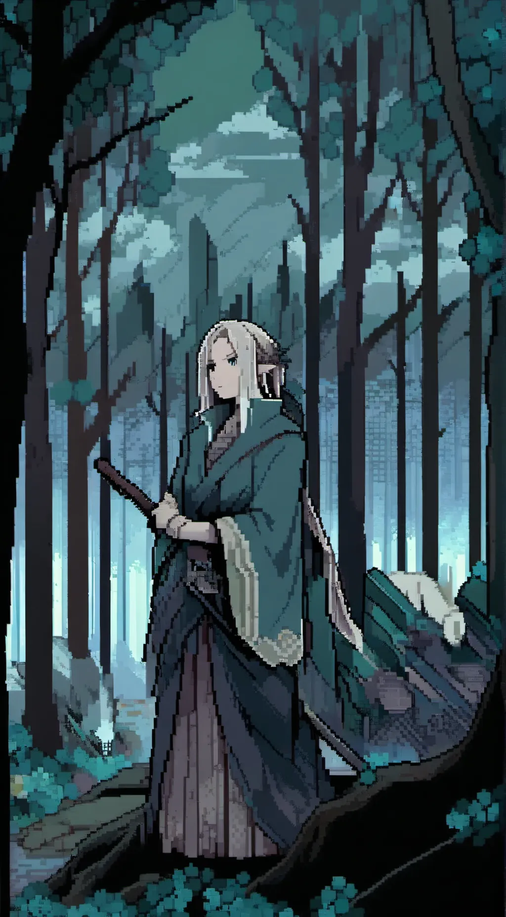 ai character: WE ARE FORSAKEN background