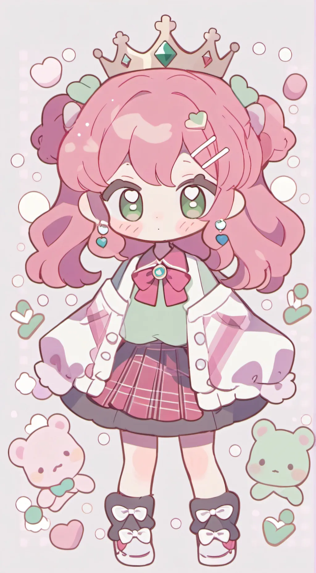 ai character: Happying background