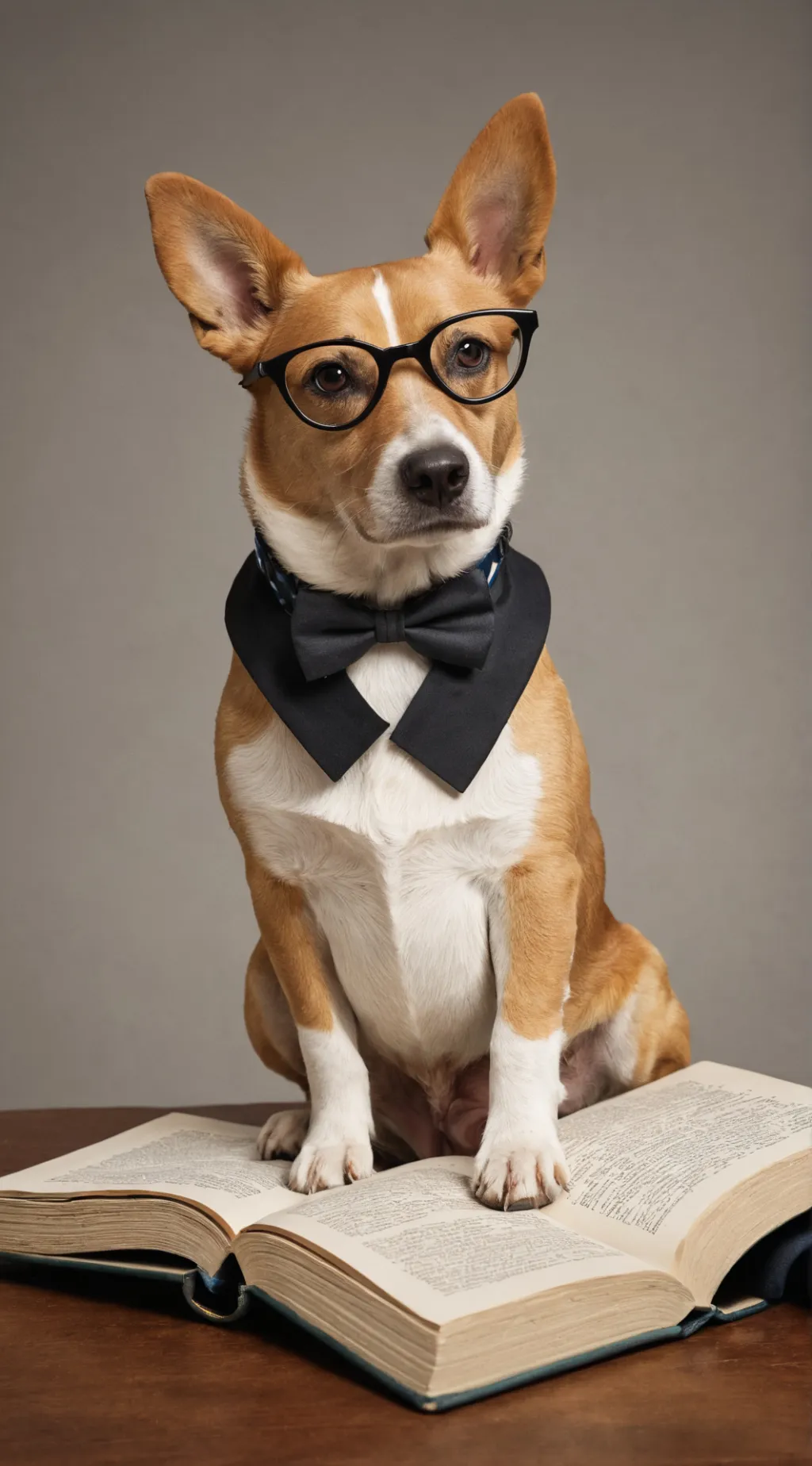 ai character: smart dog background