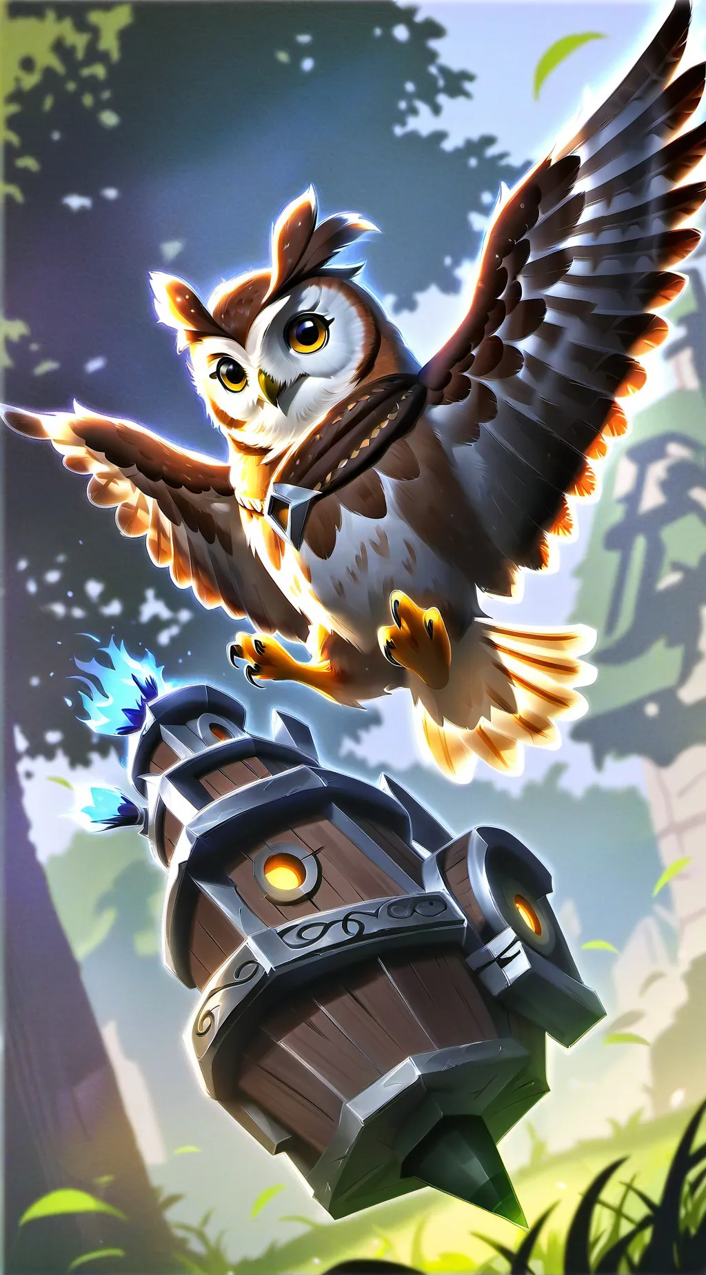 ai character: Owl house  background