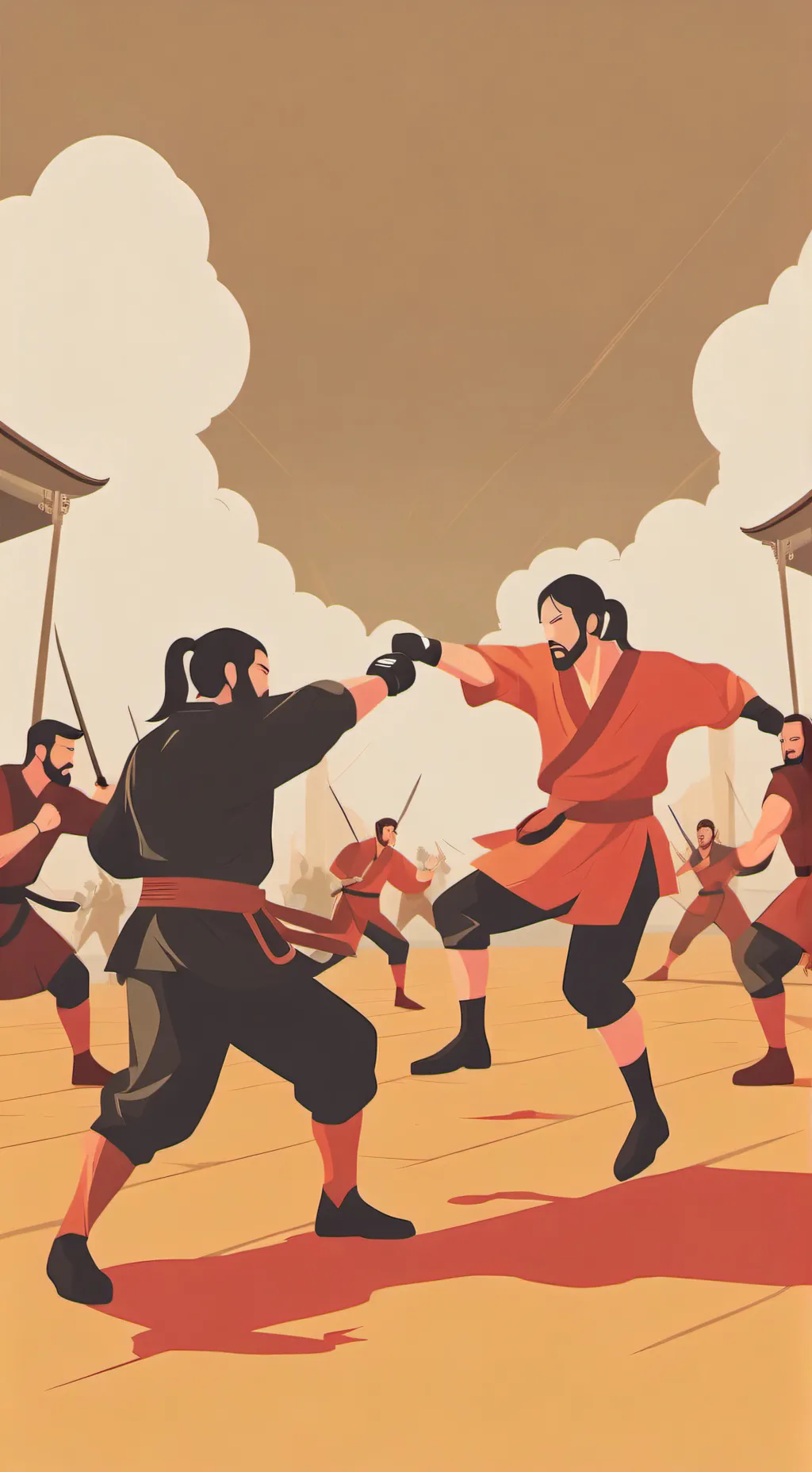 ai character: battle grounds background