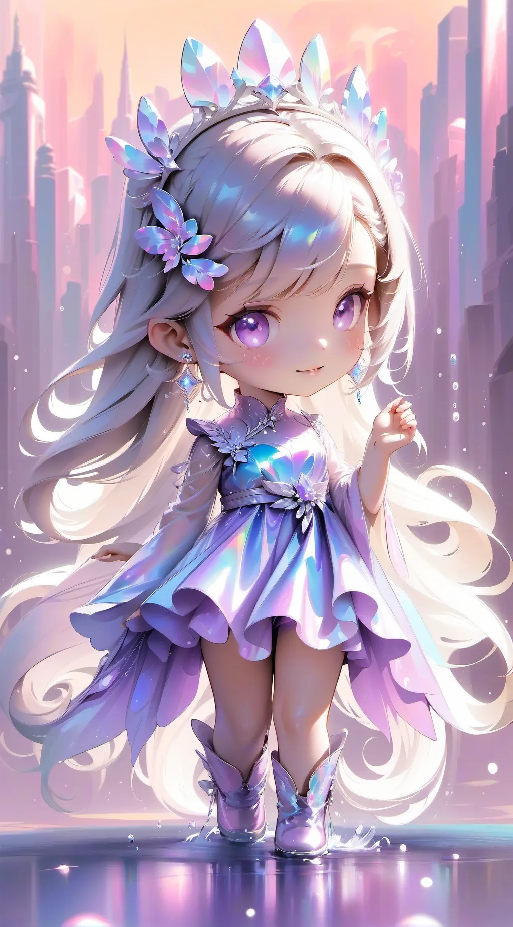 ai character: Galaxy background