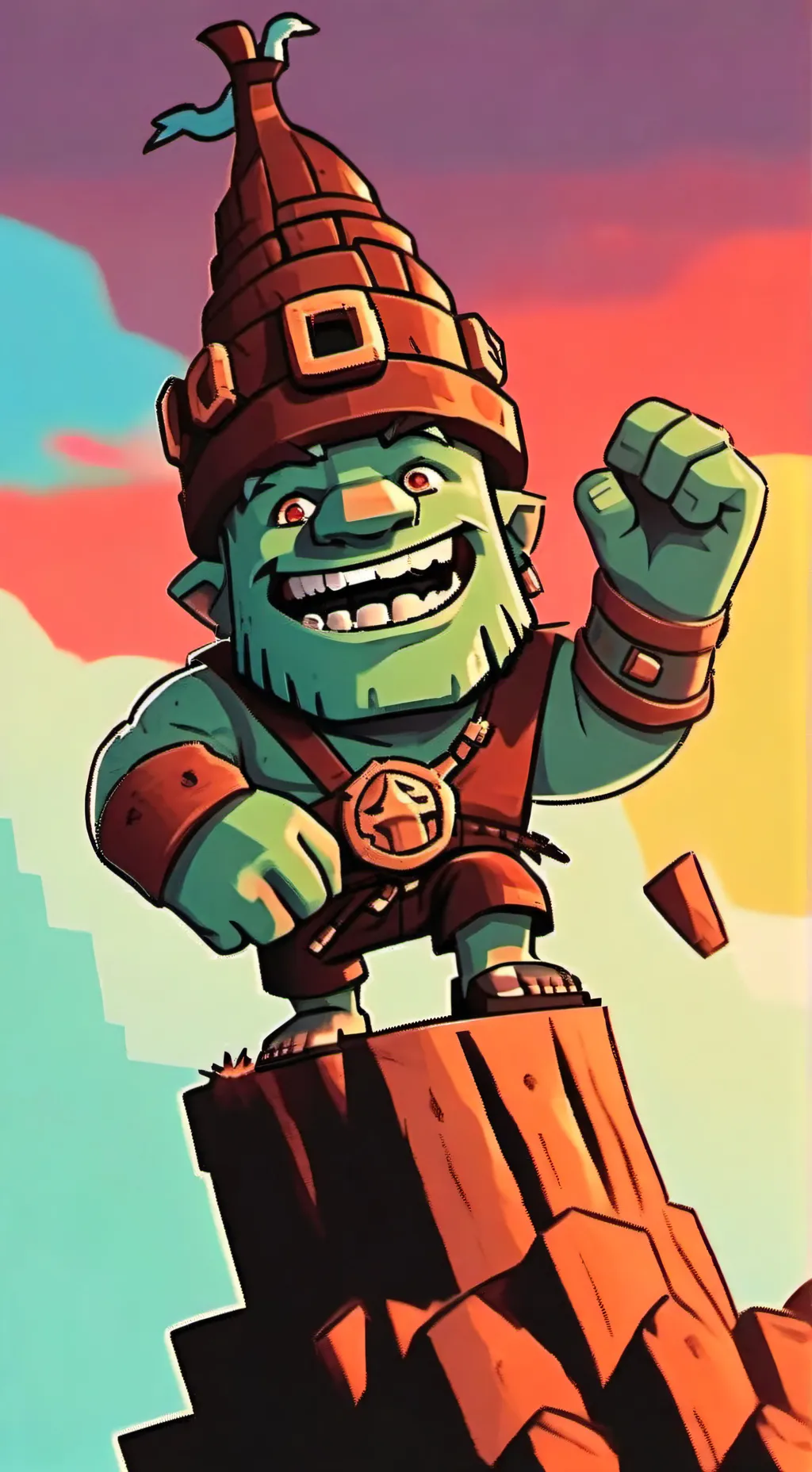 ai character: the troll tower background