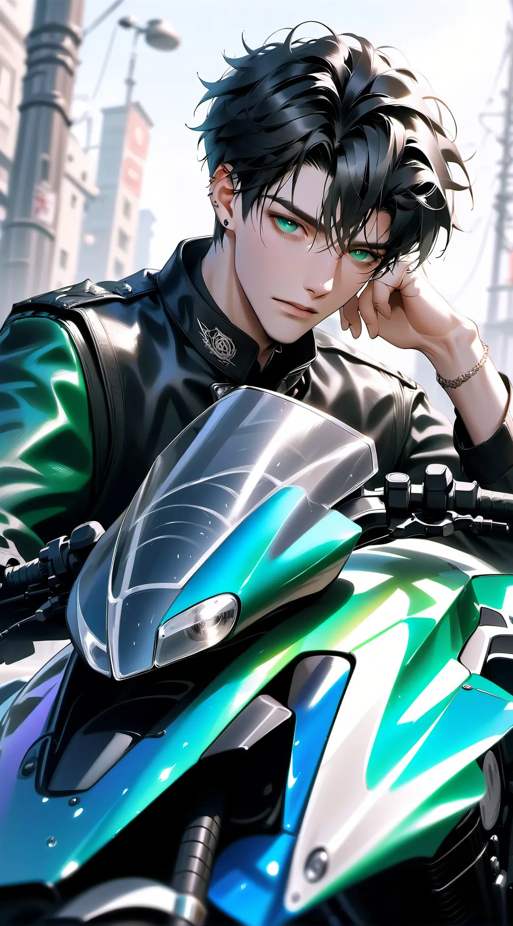 ai character: norman background