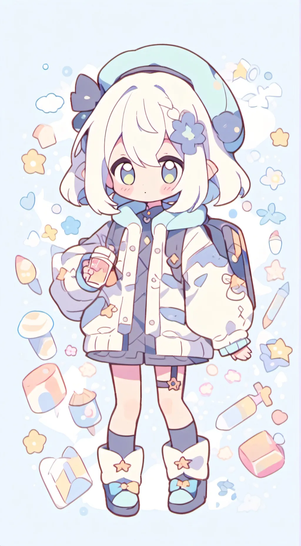 ai character: uwu girl background